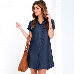 Chambray Shirt Dress